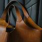 Brown Soft Leather Large Capacity Tote Bag Women's 2025 New Luxury Minimalist High-End Feeling Tablet Briefcase Handbag