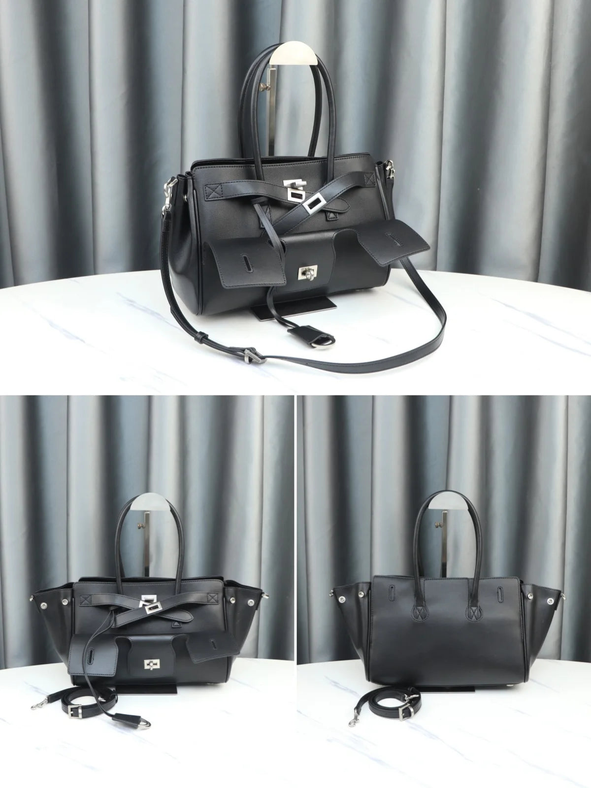 Genuine Cowhide Leather Tote Top Women's Bag Large-Capacity Neutral Motorcycle Wing Underarm Messenger Bag for Ladies 2025