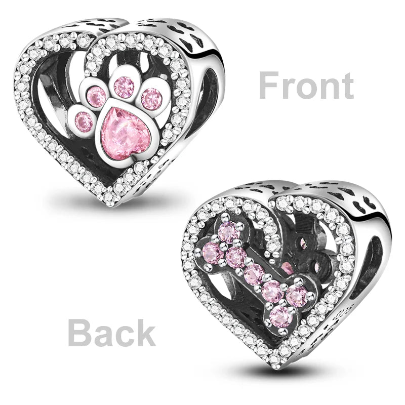 2026 Hot Sale Charms Bead 925 Sterling Sliver Pink Butterfly Luminous Firefly Dangle Fit Bangle Bracelet Necklace DIY Jewelry