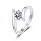 925 Sterling Silver Ring Simple Generous Zircon luxury High Quality For Women Rings Wedding Fine Jewelry Accessories Party Gift