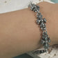 Fashion Punk Gothic Jewelry Retro Cross Link Chain Bracelet Personalized Accessory For Men Women Halloween Party Present