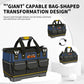 AIRAJ Multifunctional Tool Bags 1680D Oxford Cloth Electrician Bags Waterproof and Wear-Resistant High Capacity Storage Bags