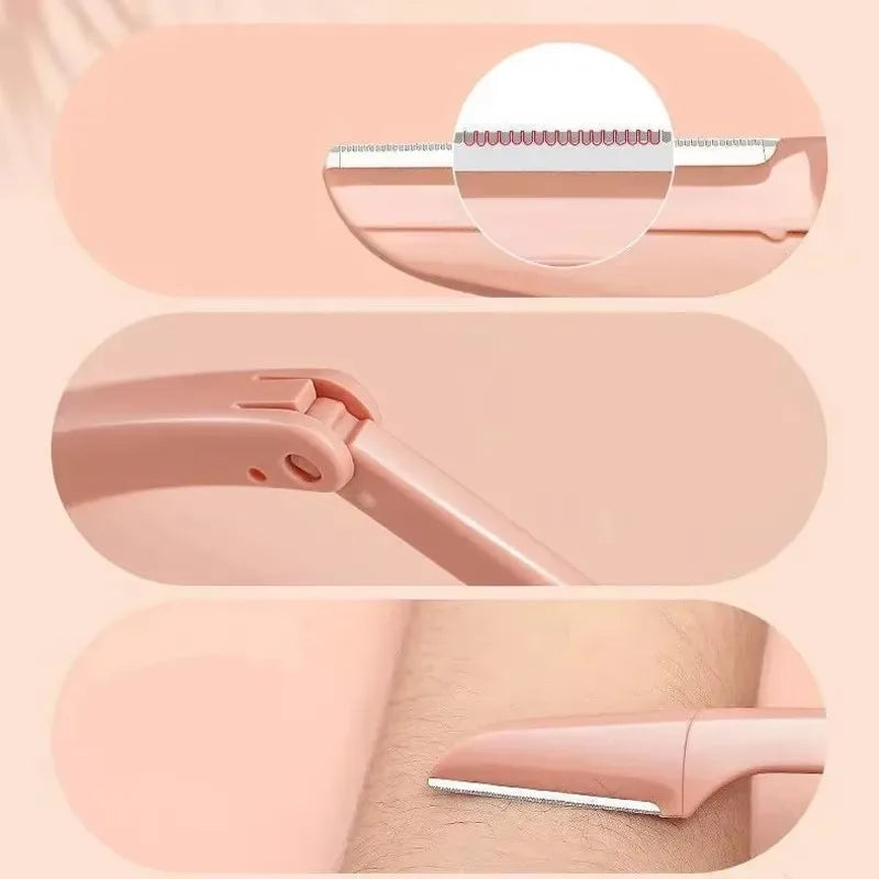 1/3pcs Pocketknife Eyebrow profiler Hair Remover Eyebrow Shaper Shaver facial epilators Eyebrow Trimmer for Ladies Face