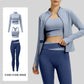 Yoga Set 3PCS Gym Clothes Sportswear Yoga Suits For Women Long Sleeve Crop Top Fitness Set Tracksuits Sports Bra Gym Leggings