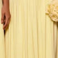 Sexy Long Bridesmaid Dresses A Line Side Split Customized Spaghetti Straps V Neck Yellow Chiffon Wedding Party Dress