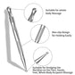 1pc Stainless Steel Acupuncture Stick - Double-Ended, with Large Heads for Acupoint Massage