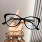 KLASSNUM Women Luxury Reading Glasses 2025 Trendy Cat Eye Frame Anti Blue Ray Eyepiece Magnifing Transparent Plus Lens +1.0-4.0