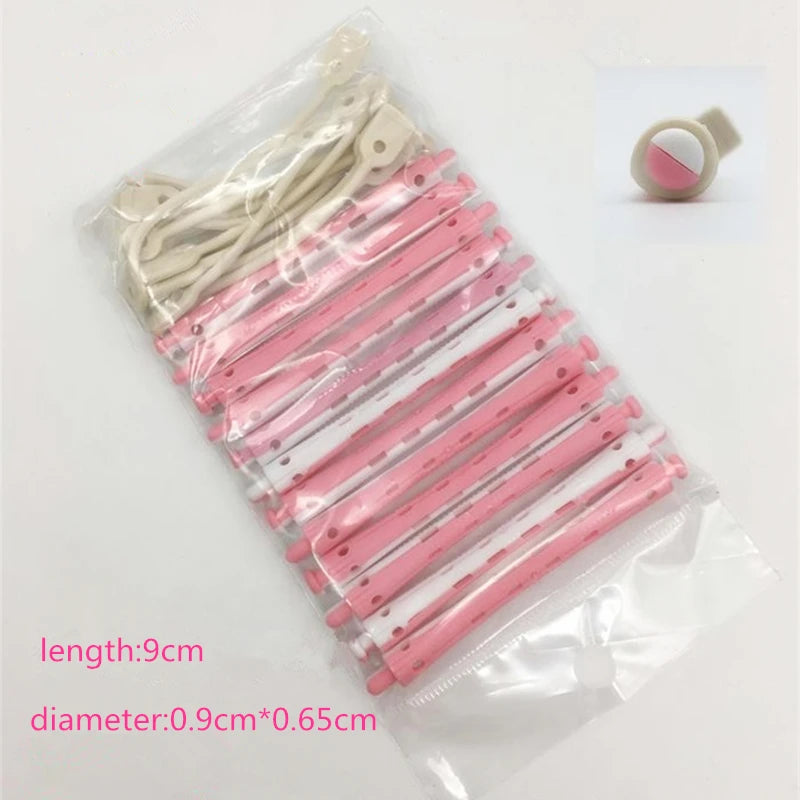 12pcs Heatless Hair Curler No Heat Hair Rollers Soft Curling Rod Pull Core Lazy Curls Flexi Rods Wave Formers Hair Styling Tools