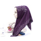 Muslim Square Scarf Women Fashion Rhinestone Hijab Arab Headwrap Turban Headband Pearl Chiffon Islamic Headscarf  Free Pin