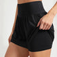 Women's sports shorts, sportswear, double-layer running shorts, 2-in-1 beach shorts, summer gym fitness training, jogging shorts