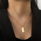EUEAVAN 2023 Religious Loran Allah Muslim Stainless Steel Necklace Men Islam Square Pendant Necklaces Statement Jewelry Gifts