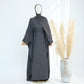 Luxury 2 Piece Muslim Outift Sets for Women Ramadan Dubai Hijab Abaya Dress Islamic Party Kaftan Robe Elegant Turkey Gown 2025