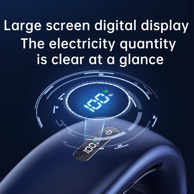 Lenovo Portable Neck Air Conditioner 5 Speed Ultra Hanging Neck Fan Rechargeable Semiconductor Refrigeration Leafless Fan 2026