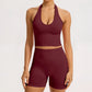 2/3PCS Yoga Set Women Gym Long Sleeve Sports Suits Fitness Bra Crop Top Workout Clothes Female Solid Seamless Legging Sportswear