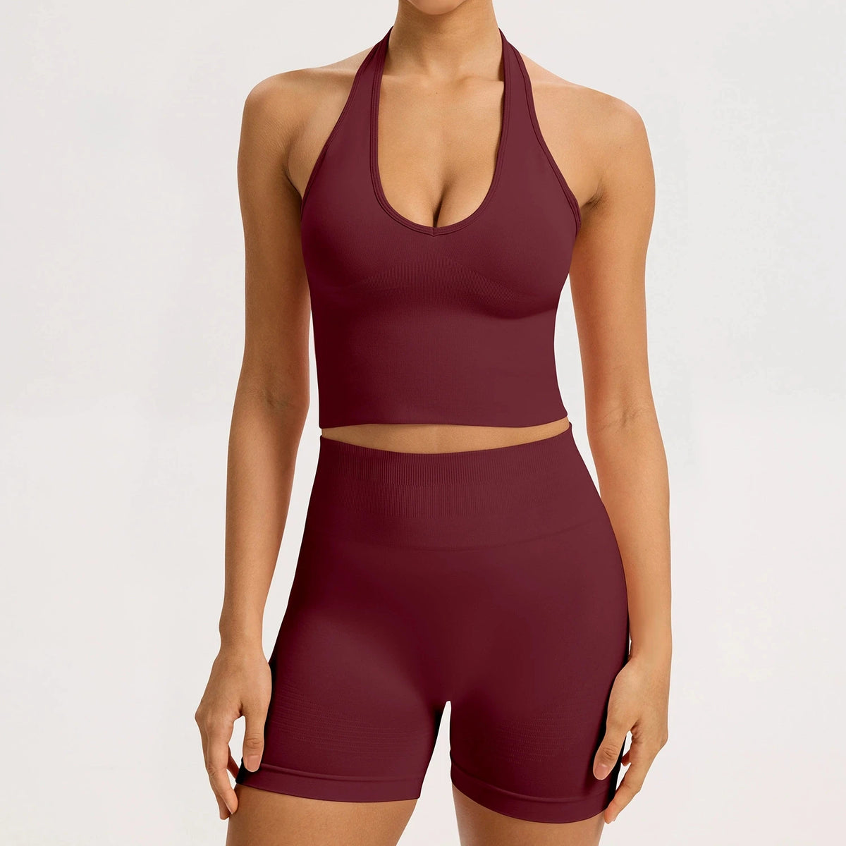 2/3PCS Yoga Set Women Gym Long Sleeve Sports Suits Fitness Bra Crop Top Workout Clothes Female Solid Seamless Legging Sportswear