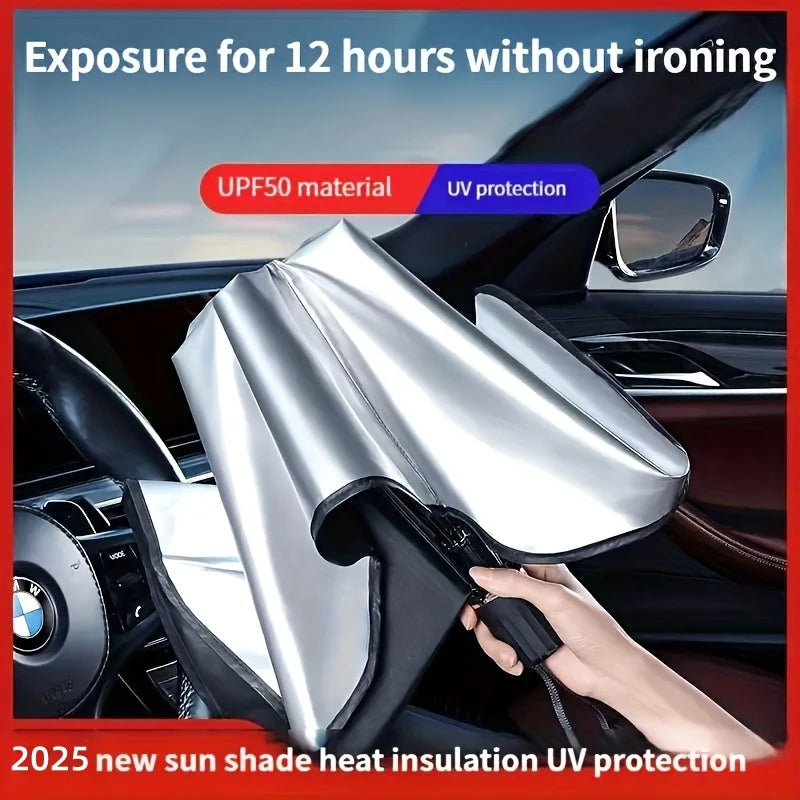 Car Sunshade Car Front Windshield Sunscreen Heat Shield (Umbrella Model) High Shade Car Sunshade Sun Shade for Car Windshield