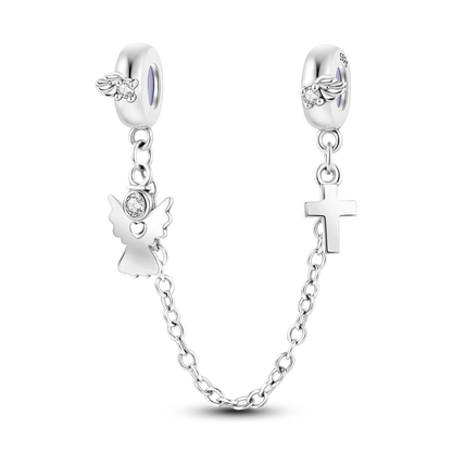 Daisy Clip Charm with Cubic Zirconia-Style Detail