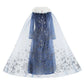 Elsa Dress for Girl Princess Birthday Party Winter Costume Kids Cosplay Frozen Evening Long Sleeve Clothes Snow Queen
