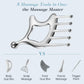 5 in 1 Metal Gua Sha Facial Tools Head Massage Comb Scalp Guasha Massager Point Tool Deep Relaxation Relieving Home SPA