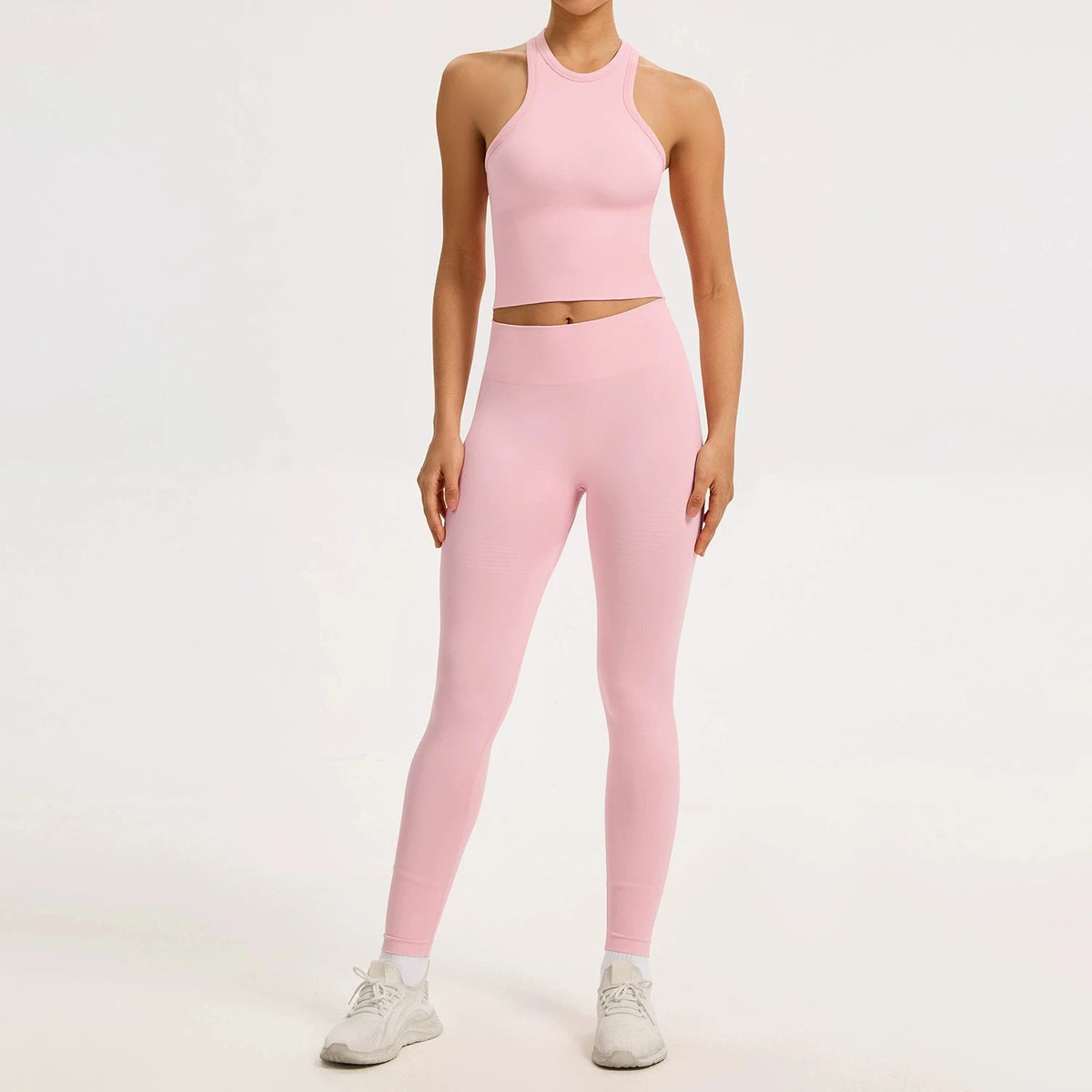 2/3PCS Yoga Set Women Gym Long Sleeve Sports Suits Fitness Bra Crop Top Workout Clothes Female Solid Seamless Legging Sportswear