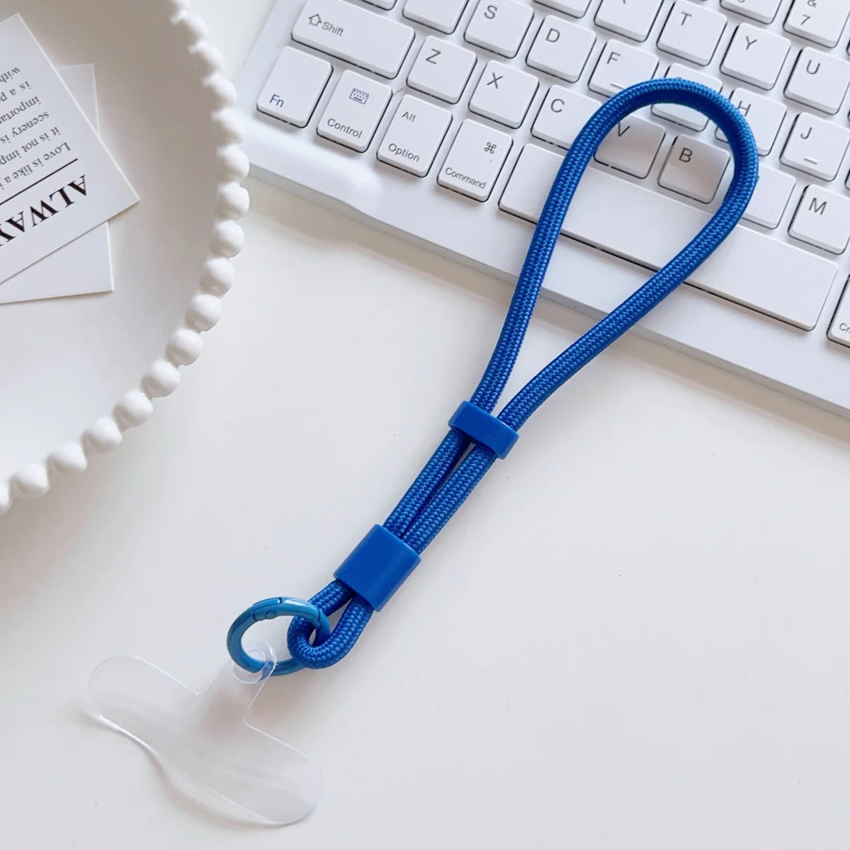 Universal Adjustable Mobile Phone Lanyard Short Wrist Strap with Self-locking Anti-drop Design Durable Polyester Phone Strap