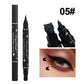 2 in 1 Black Eyeliner Stamp Waterproof Sweat-proof Dual-ended Liquid Eyeliner Quick Dry Easy Applying Eyeliner Pen Lazy Makeup