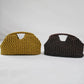 Elegant Ladies Chain Woven Handbag Straw Shoulder Bag Fashionable Raffia Crossbody Beach Bag Summer New Versatile Women's Bag