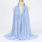Muslim Chiffon Hijabs For Woman Long Solid Color Head Wrap For Women Shawls Scarves Ladies Muslim Veil Hijab