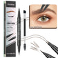 Waterproof Eyebrow Pen, Microblading Eyebrow Pencil With 4 Split Head, Natural Looking Brows Makeup ( 5 Colors)