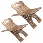 Muslim Al-Quran Handheld Book Stand Wooden Prayer Books Shelf for Koran Holy Bible Books Eid Ramadan Reading Shelf for Muslim