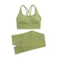 SOISOU Nylon Yoga Set Women's Tracksuit Gym Fitness Set Woman 2 Pieces Leggings Sports Bra Breathable Sportwear Woman Clothes