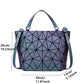 Large Capacity tote bag Diamond Luminous Shoulder Bag Fashion Dazzling Bucket bag Women's fold Deformation Office briefcase