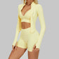 2/3PCS Seamless Yoga Set Gym Workout Suits Athletic Wear Women Legging Fitness Bra Crop Top Long Sleeve Sports Suits Sportswear