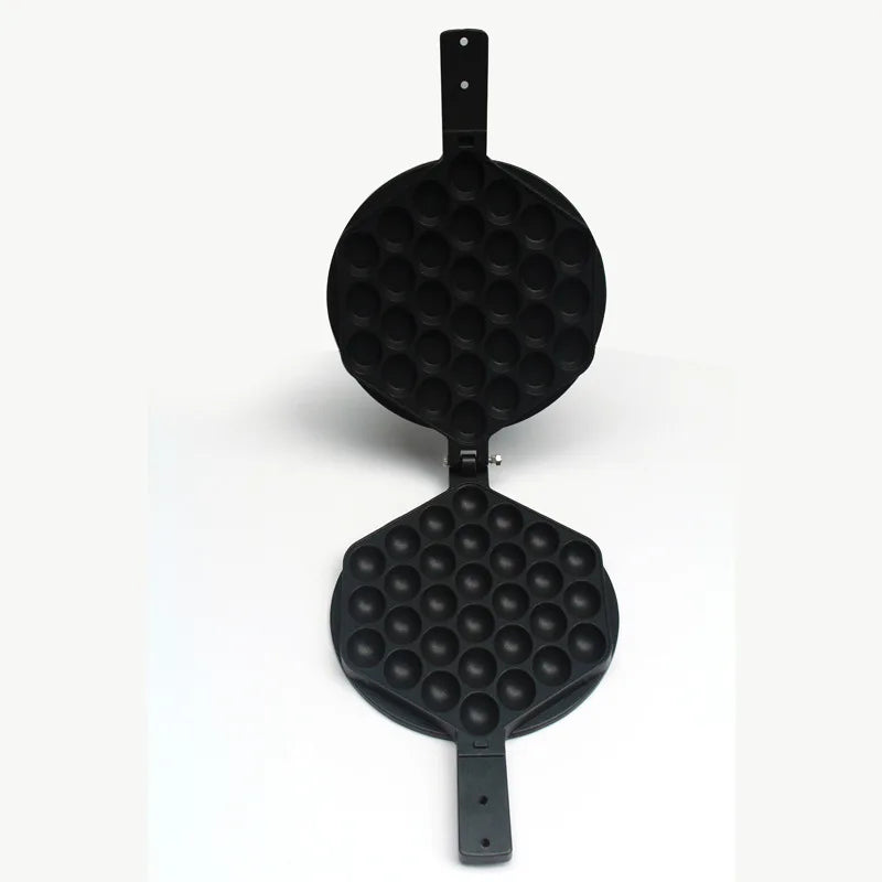 Commercial QQ Eggs Bubble Ball Baking Waffle Maker Iron Hongkong Waffle Eggette Mould Cake Mold Electirc Machine Non-stick Plate