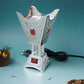 220V Plug-in Middle Eastern Incense Burner Metal with Diamond for OUDH Sandalwood Electric Cone Censer Not Fit for 110V Voltage