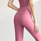 UPF50+Ribbed Yoga Pants High Waisted Gym_eggings Sport Women Fitness SeamlessFemale Legging Tummy Control RunningTraining Tights
