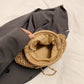 Summer New Straw Weaving Crossbody Bag Fashionable and Casual Shell Bag Women's Shoulder Bag with Excellent Texture