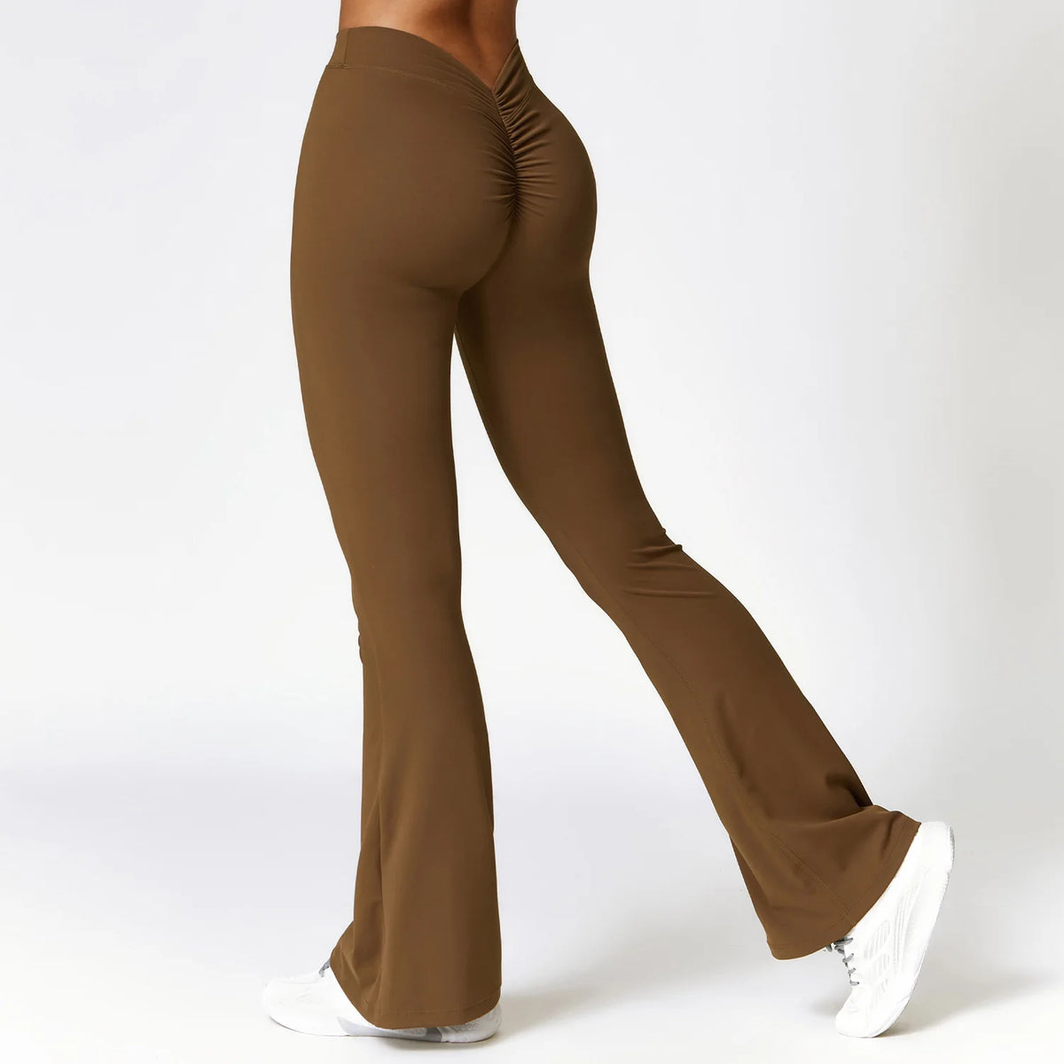 V-shaped Hip Yoga Pants Flare Leggings Women High Waist Wide Leg Pants Women Gym Fitness Sports Flared Pant Dance Trousers