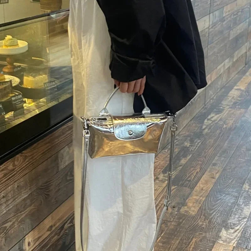 Women Mini Tote Bags Summer New Silver Purses and Handbags Lady Luxury Bag Female PU Shoulder Crossbody Bags Hobo Bolsa Feminina