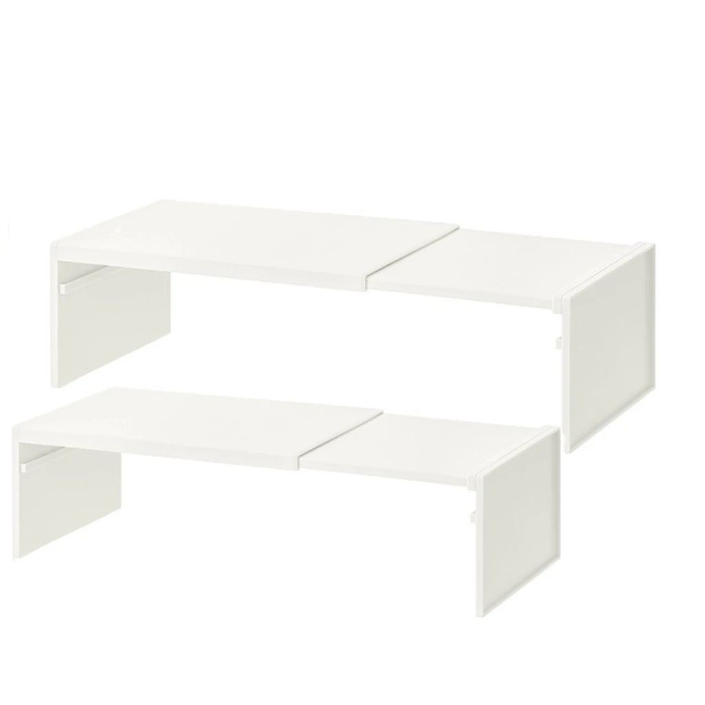 1/2pcs Kitchen Stretchable Cabinet Shelf Cupboard Separated Storage Rack Countertop Organizer Spice Organizer Shelf Save Space
