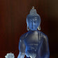 1Pc Thai-style Blue Medicine Buddha Statue Zen Ornaments Resin Craft Resin Buddha Crafts Handmade Pharmacist Buddhist Sculpture