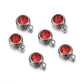 20pcs 6mm Stainless Steel Rhinestone Beads Gold Color Crystal Charms Pendants for Necklace Bracelet Jewelry Making Charm DIY