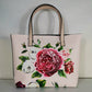 Italy Luxury Print Travel Shoulder Bag Floral Textured-Leather Shopper Tote large tote bag famous brand bag women girl handbag