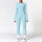 2/3PCS Yoga Set Women Workout Set Seamless Sportswear Gym Clothing Fitness Long Sleeve Crop Top High Waist Leggings Sports Suits
