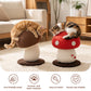 Mushroom Shape Sisal Rope Cat Scratcher, Durable Climbing Post & Play Toy for Indoor Cats, Non-Shedding Scratching Pole