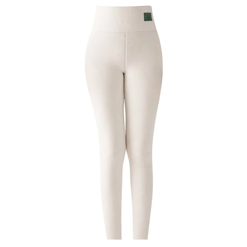 Plus Size Fleece Lined Leggings Women High Waisted Tights for Cold Winter Thermal Outdoor Wear Thick Ribbed Fashion Leggings