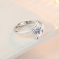 925 Sterling Silver Ring Simple Generous Zircon luxury High Quality For Women Rings Wedding Fine Jewelry Accessories Party Gift