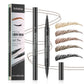 Waterproof Eyebrow Pen, Microblading Eyebrow Pencil With 4 Split Head, Natural Looking Brows Makeup ( 5 Colors)