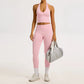 2/3PCS Yoga Set Women Gym Long Sleeve Sports Suits Fitness Bra Crop Top Workout Clothes Female Solid Seamless Legging Sportswear