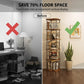 5-Tier 360° Rotating Display Book Shelf for Home Decor and Storage 3/4/5 Tier Spin Vertical Space Saver